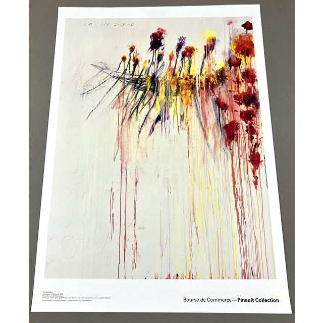 Cy Twombly Coronation of Sesostris Original Paris Exhibition Poster For Sale In New York - Image 6 of 10