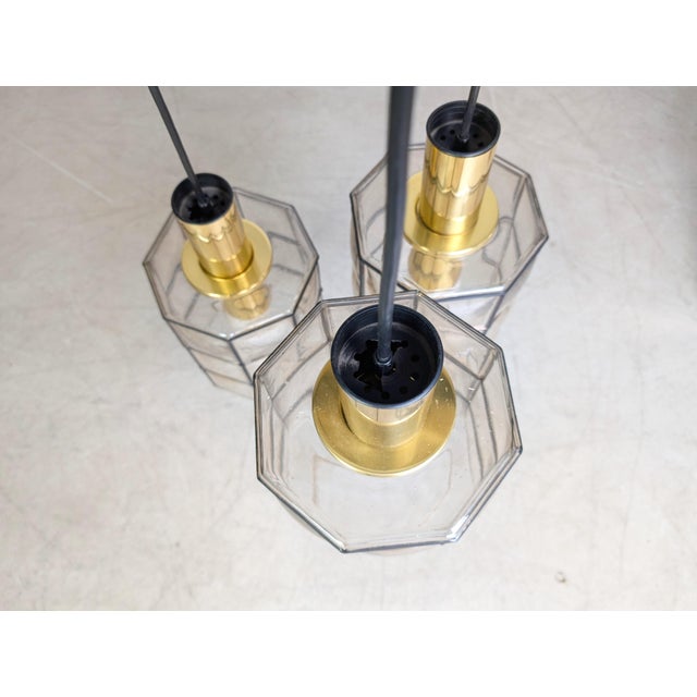 Brutalist Hanging Light from Glashütte Limburg For Sale - Image 4 of 9