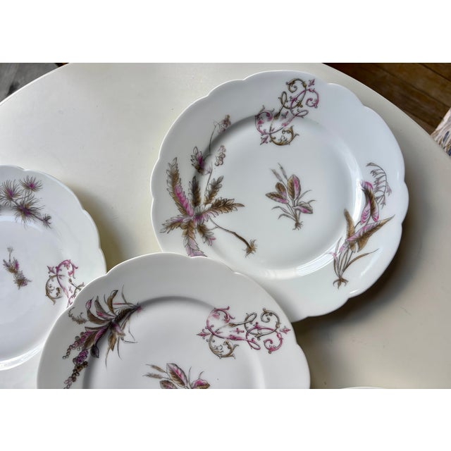 French Plates from Ernie Fils & Patoueille, Set of 5 For Sale - Image 4 of 18