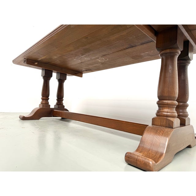 Oak Farmhouse Table, 1950s For Sale - Image 18 of 18