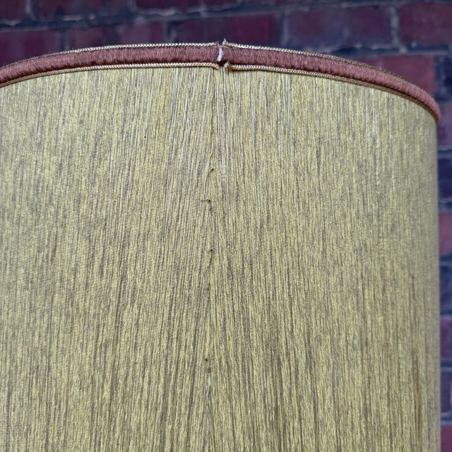 Olive Danish Style Mid-Century Modern Organic Ceramic Lamp. For Sale - Image 8 of 12