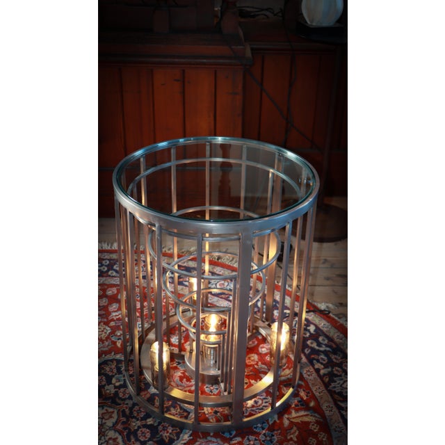 Silver Gradient Rex Bedside Tables in Metal by Timothy Oulton, 2010s, Set of 2 For Sale - Image 8 of 13