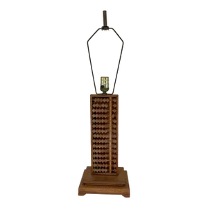 Vintage Chinese Abacus Lamp