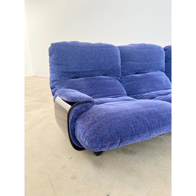 Blue First Edition Marsala 3-Seater Sofa by Michel Ducaroy for Ligne Roset, 1971-1973 For Sale - Image 8 of 18