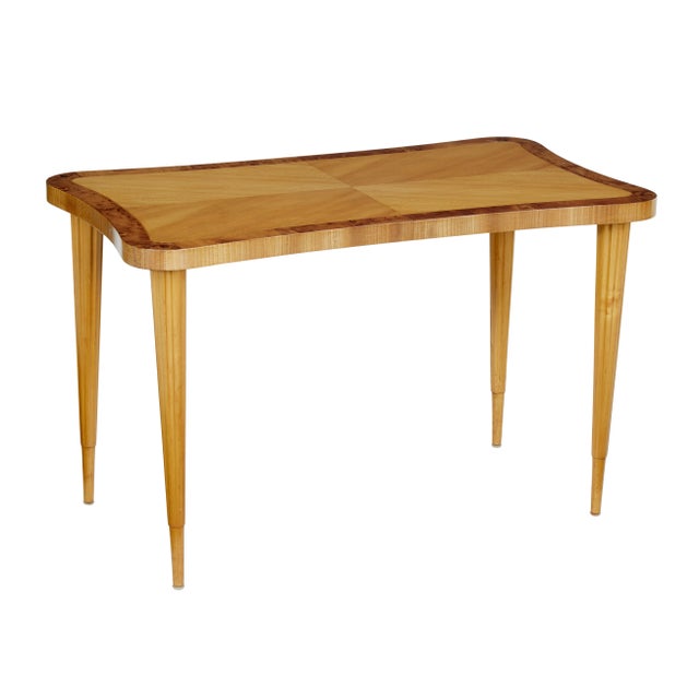 1950s Mid 20th Century Scandinavian Birch Shaped Coffee Table, 1950s For Sale - Image 5 of 7