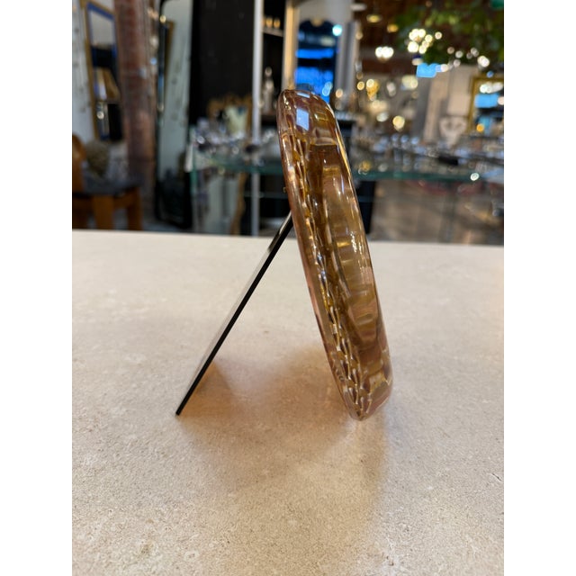 1970s Italian Mid-Century Round Picture Frame , 1970s For Sale - Image 5 of 9