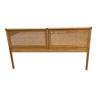 Vintage 1970’s Dixie Wicker Weve King Headboard For Sale
