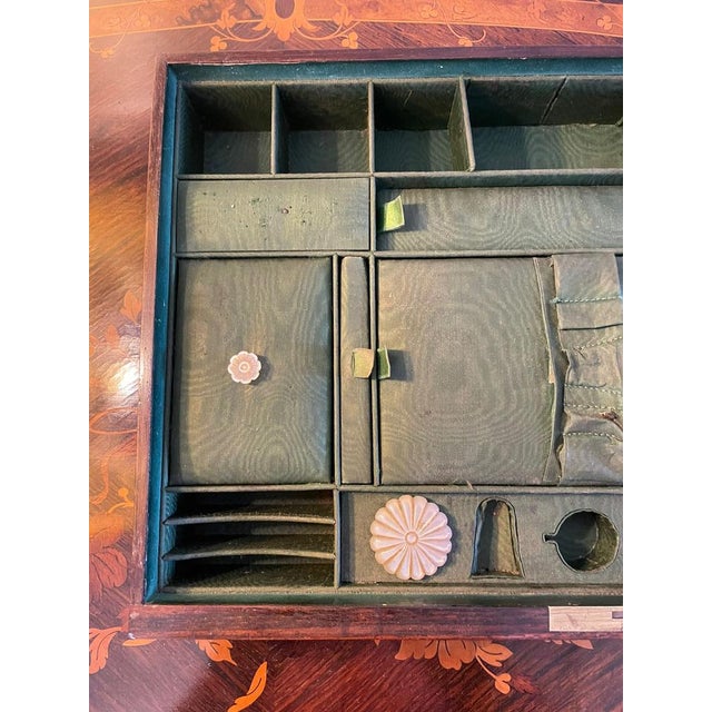 Antique Victorian Rosewood Writing Box For Sale - Image 9 of 17