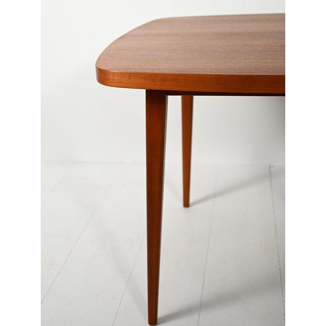 1960s Swedish Square Teak Dining Table, 1960s For Sale - Image 5 of 10