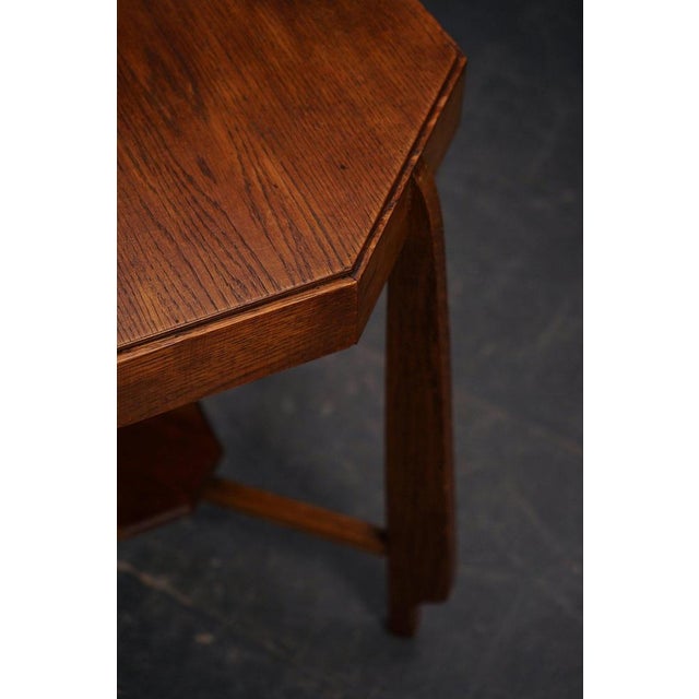 Amsterdamse School Side Table, 1930s For Sale - Image 10 of 13