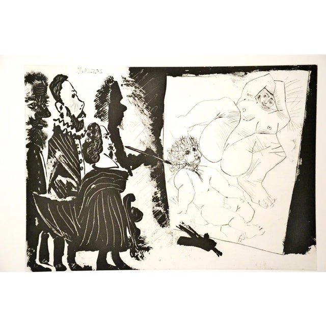 Pablo Picasso, Patron et sa Suite en Visite à l’Atelier, Etching, 1968 For Sale - Image 4 of 6