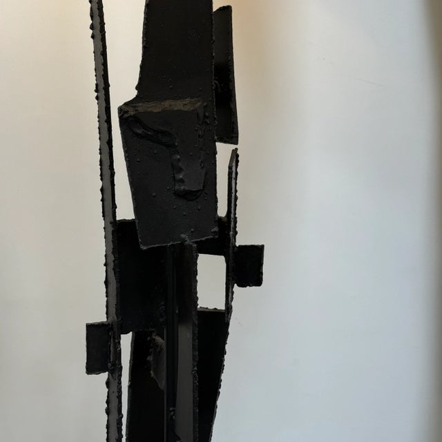 1960s Richard Barr Iron Brutalist Table Lamps for Laurel Lamp Co. - a Pair For Sale In Los Angeles - Image 6 of 11