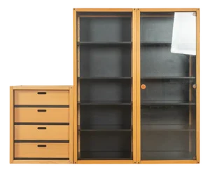 Dressers and Showcase from Flötotto Profilsystem, Set of 3