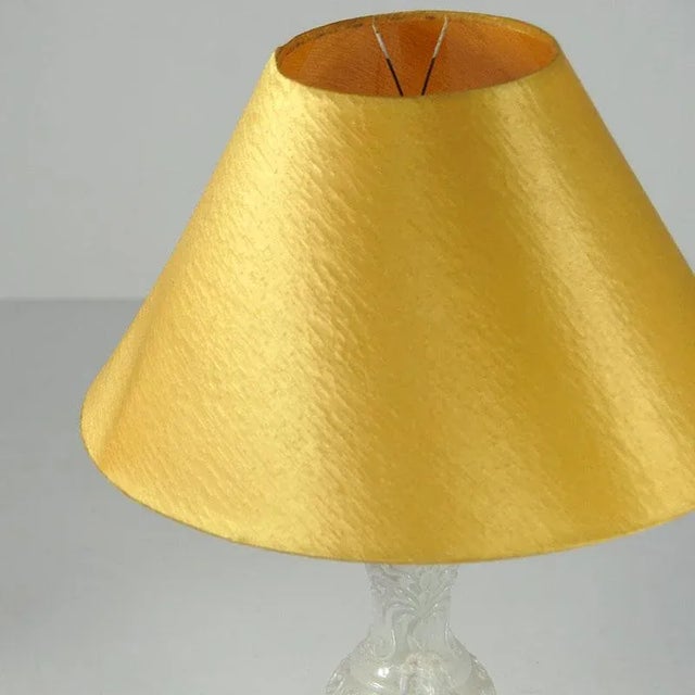 French Pressed Glass Table Lamp, 1960s For Sale - Image 10 of 11