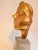 1930s Vintage Irma Rothstein Gold Cracklure Glaze Face Sculpture For Sale - Image 4 of 6