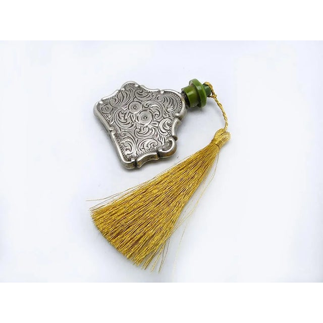 Czech Art Nouveau Silver Perfume Bottle, 1920s For Sale - Image 11 of 12