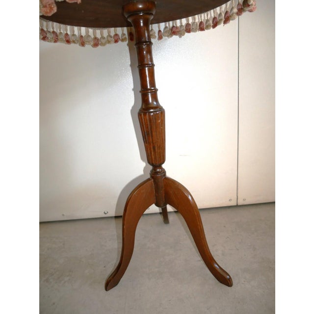 English Round Side Table, 1890s For Sale - Image 4 of 10