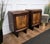 Italian Art Deco Style Bedside Tables in Burl Walnut, 1940s, Set of 2 For Sale - Image 6 of 12