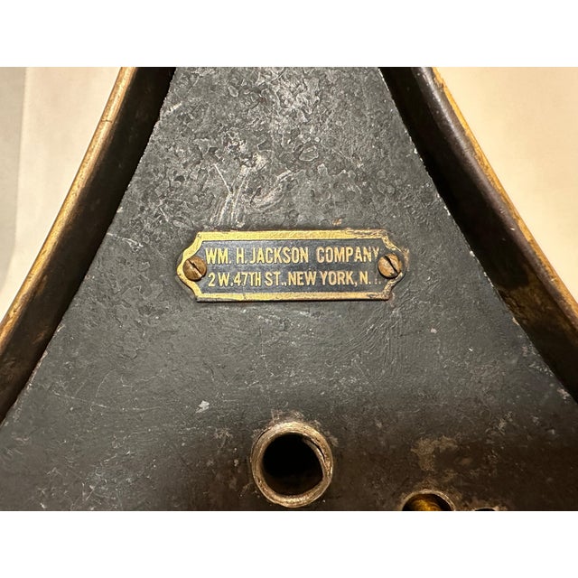 Metal Early 20th Century Gilt and Patinated Bronze Lamp by WM H. Jackson Company For Sale - Image 7 of 7
