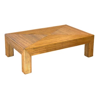 Bamboo Coffee Table from Vivai Del Sud, 1970s For Sale