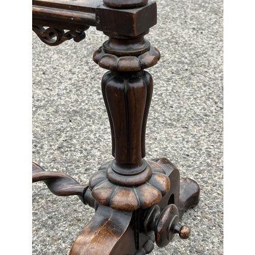 Antique Tapestry Stand in Mahogany For Sale - Image 8 of 13