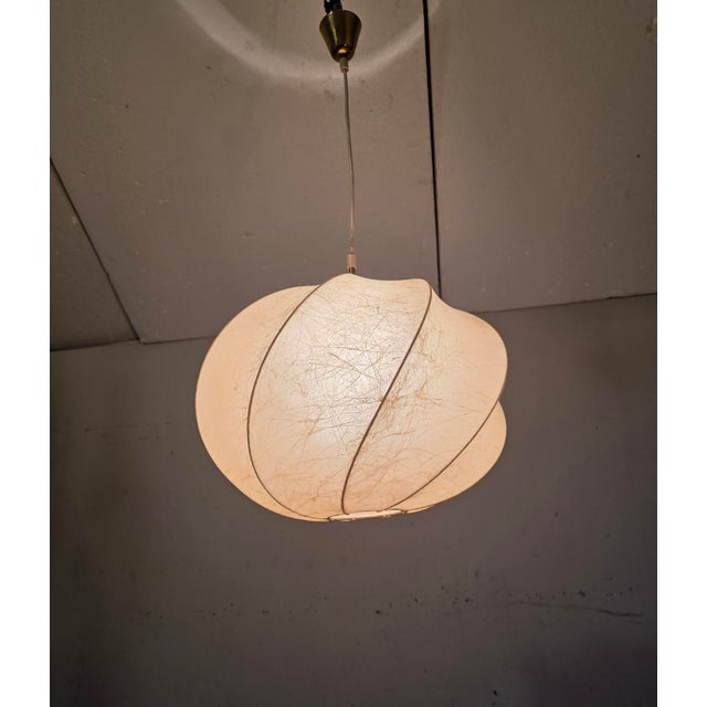 Vintage Cocoon Pendant Lamp, 1960s For Sale - Image 6 of 8