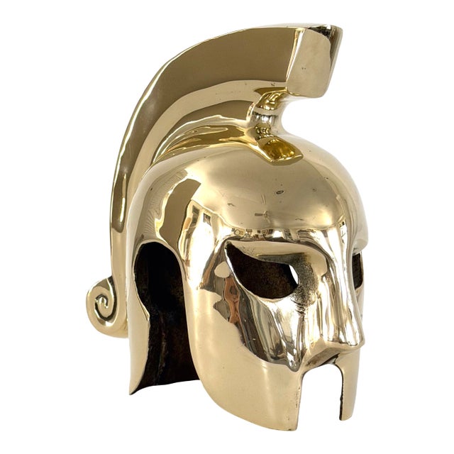Solid Brass Trojan Warrior Helmet For Sale