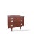 1960s Mid-Century Danish Style Chest of Drawers in Teak Veneer with Brass Handles, 1960s For Sale - Image 5 of 8