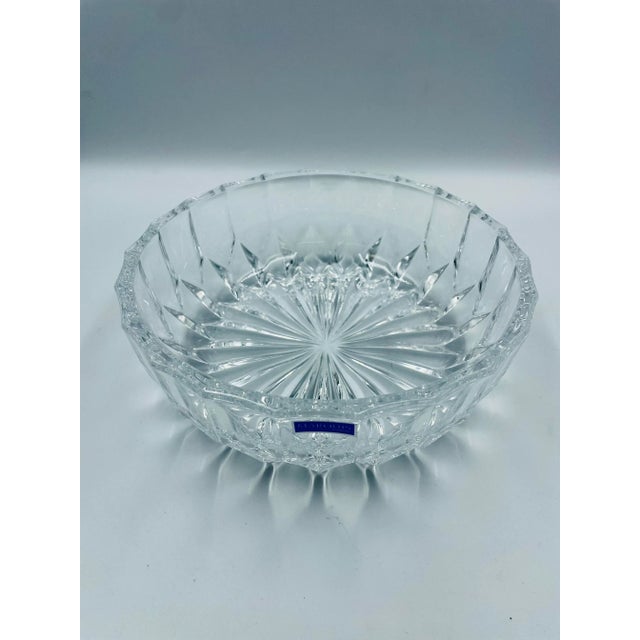 This marvelous Marquis by Waterford Centerpiece crystal bowl is, of course, signed but also retains the original sticker....