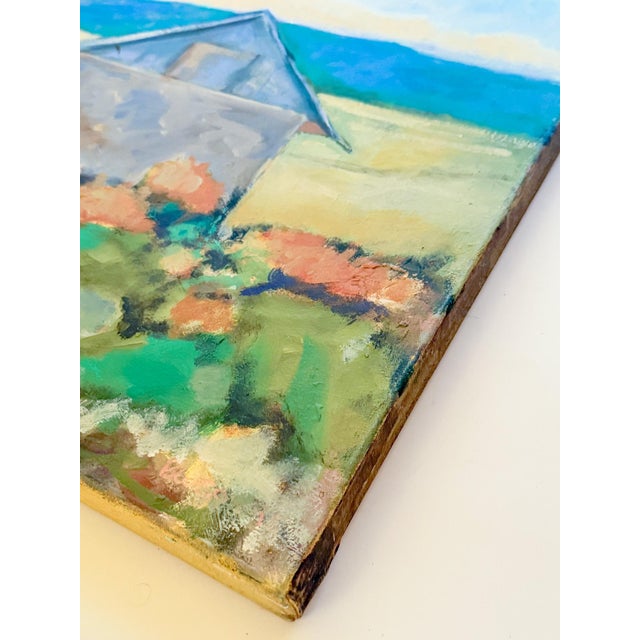 Vibrant original impressionist painting on a beautiful hand-stretched, hand-built deep canvas frame. Signed and titled en...