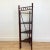 1960s British Colonial Ball and Stick Scorched Bamboo Corner Etagere in Burnt Mahogany. For Sale - Image 4 of 12