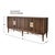 Contemporary Newly Made Sharp 4 Door Cabinet For Sale - Image 3 of 10