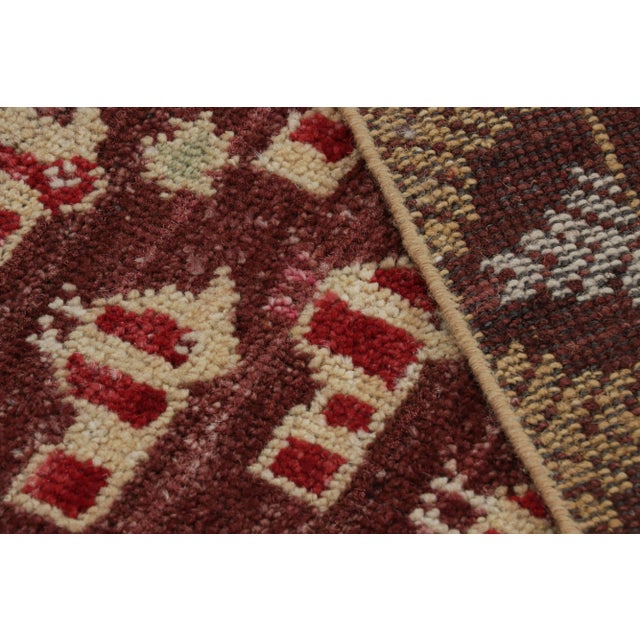 Textile Rug & Kilim’s Tribal Style Runner Rug in Red With Geometric Bird Pictorials For Sale - Image 7 of 7