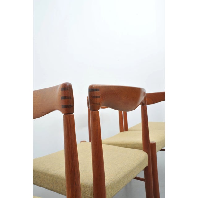 Wood Vintage Danish Dining Chairs in Teak by H.W. Klein for Bramin, Set of 4 For Sale - Image 7 of 10