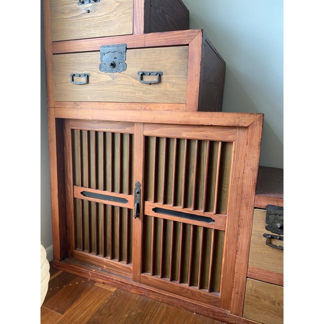 Japanese Kaidan Tansu or Staircase Tansu Meiji Chairish