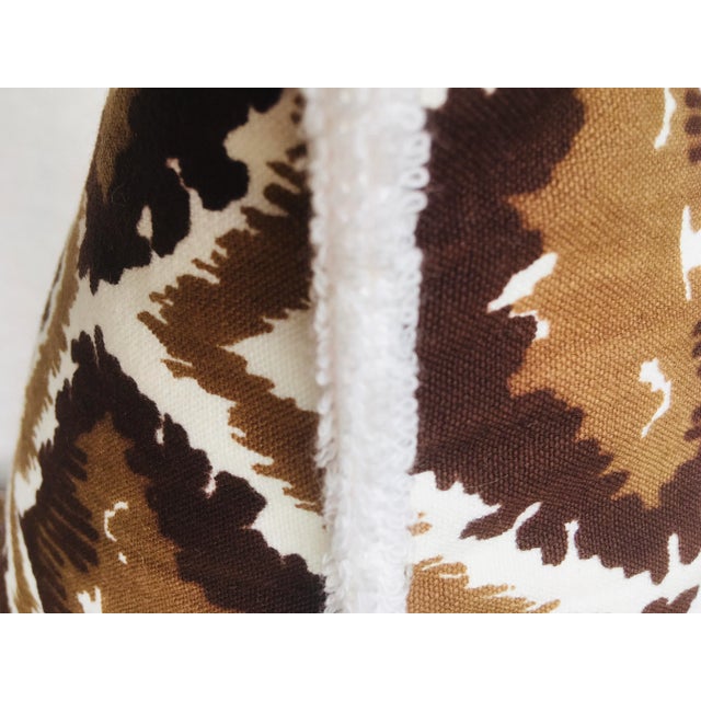 1970s Mid Century Bob Collins Vintage Cotton Print Pillows - a Pair.l For Sale - Image 5 of 9