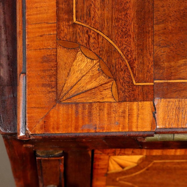 Wood Victorian Flap Secretaire Desk For Sale - Image 7 of 15