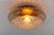 Mid-Century Modern Mid-Century Modern Amber Bubble Cut Glass Flush Mount, 1960s For Sale - Image 3 of 9