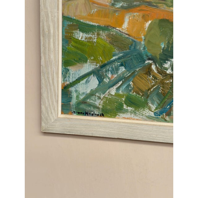 Mid-Century Modern Sture Haglundh, Landscape, 1950s, Oil Painting on Panel, Framed For Sale - Image 3 of 18