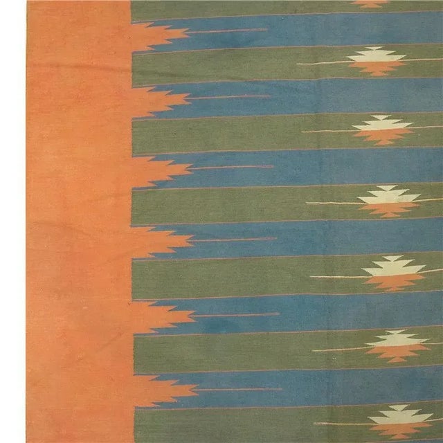 Vintage Dhurrie Polychromatic Geometric Rug From Rug & Kilim For Sale In New York - Image 6 of 6