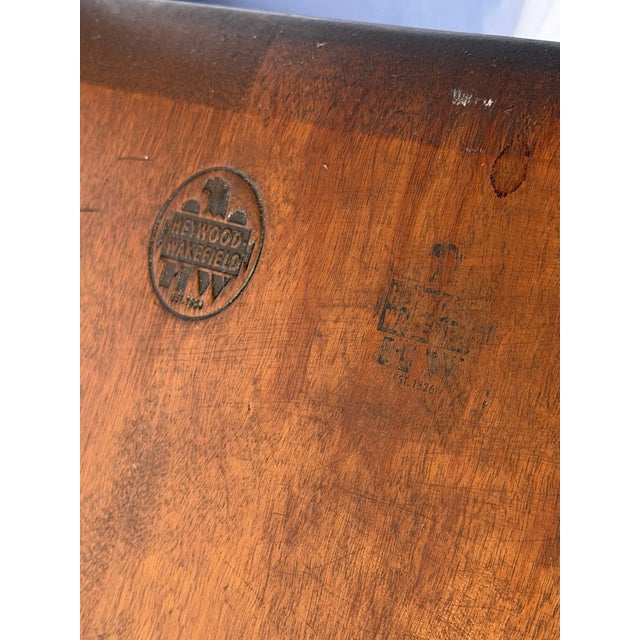 Heywood Wakefield Pair of Side Tables Walnut Made 1959 For Sale - Image 13 of 13