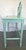 Mid 20th Century Vintage Vanity With Coordinating Stool Painted in an Ethereal Blue With New Upholstery For Sale - Image 5 of 18