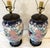 Shabby Chic Vintage Ceramic Vase Lamps With Elegant Floral Design on Wood Plinths- A Pair For Sale - Image 3 of 12