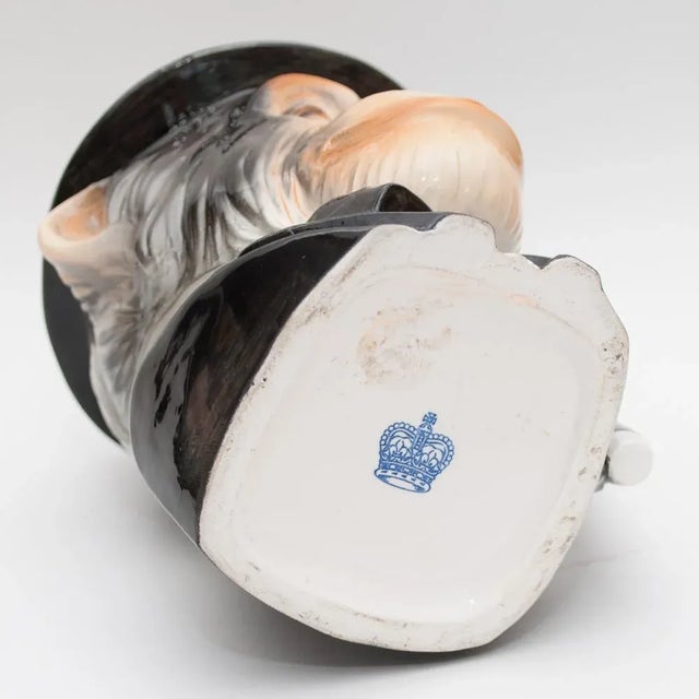 Mid Century Vintage English Decorative Chimpanzee Toby Style Mug For Sale - Image 9 of 12