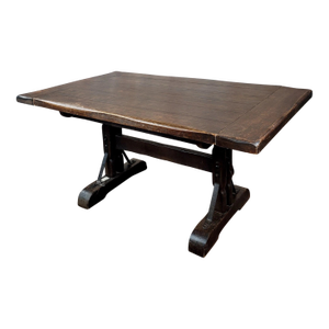 Monterey 1930s Spanish Revival Dining Trestle Table