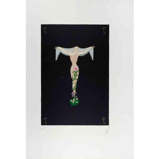 Erté, Nude Letter T, 1976, Lithograph For Sale