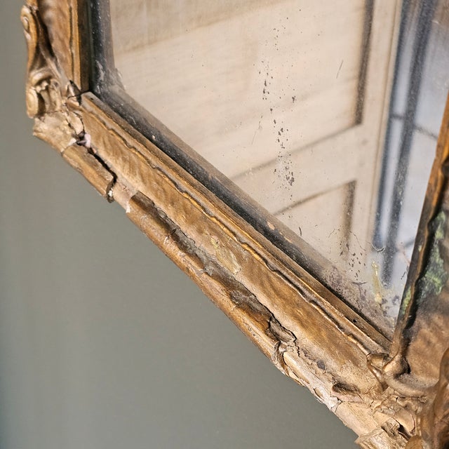 19th Century Italian Giltwood Mirror For Sale - Image 4 of 4