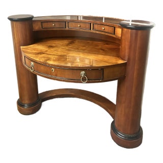 1990s Century Furniture Biedermeier Style Mahogany Desk For Sale