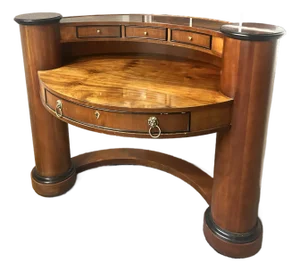 1990s Century Furniture Biedermeier Style Mahogany Desk