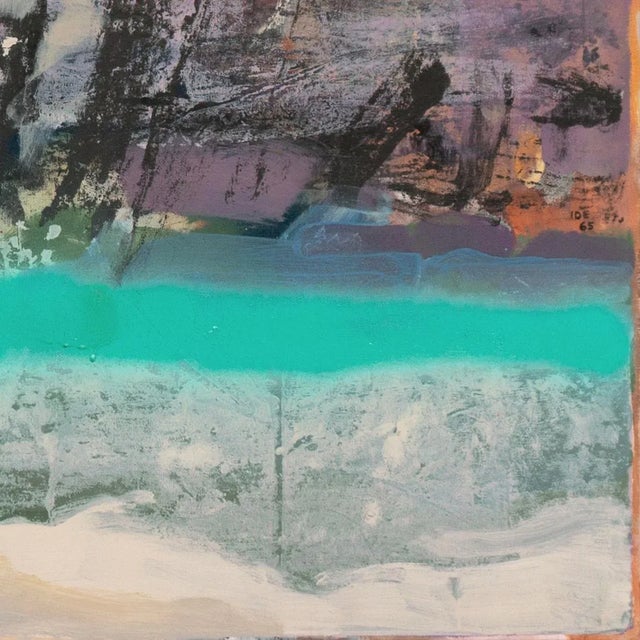 Burnt Orange 'Canyon River' by Tom Ide, 1965, San Francisco Bay Area Abstraction, Mid-Century, Maxwell Gallery For Sale - Image 8 of 11